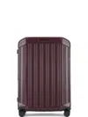 Piquadro Medium 4-wheel Suitcase In Burgundy