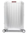 Piquadro Medium Aluminium Suitcase In Grigio