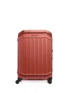 Piquadro Medium Expandable Hardside Suitcase In Red