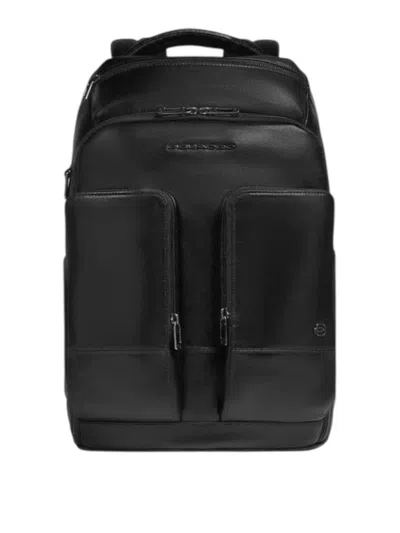 Piquadro Men's Backpack For Pc And Ipad In Black