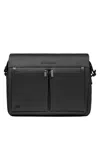 Piquadro Messenger Small Man  Ca6627s136-n Black In Black