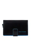 Piquadro Metal Leather Cardholder