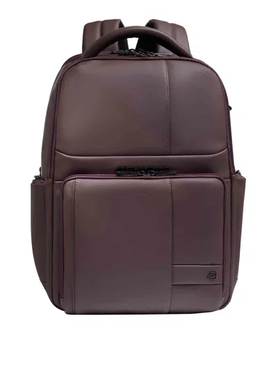 Piquadro Pc Fast Check Backpack In Purple