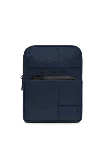 Piquadro Modular Logo-plaque Bag In Blue