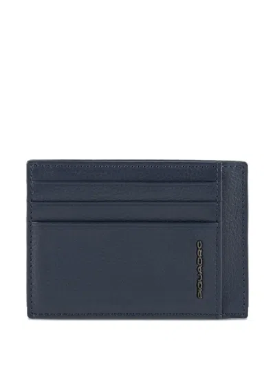 Piquadro Modus Restyling Leather Wallet In Blue