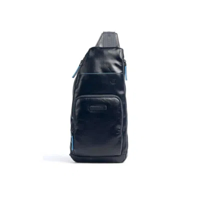 Piquadro , Monospalla, Leather, Backpack, Blue, Mono Sling, For Men, 18 X 36 X 6 Cm Gwlp3