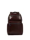 Piquadro Multi-pocket Laptop Backpack In Brown