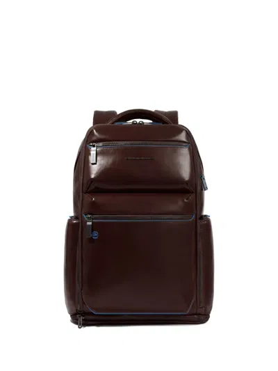 Piquadro Multi-pocket Laptop Backpack In Brown