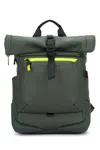 Piquadro Olive Logo Backpack