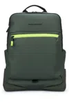 Piquadro Olive Logo Backpack