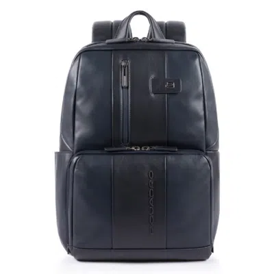 Piquadro Padded Notebook Compartment Backpack In Black