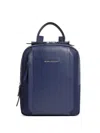 Piquadro Panelled Backpack In Blue