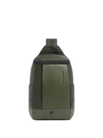 Piquadro Panelled Two-way Backpack In Gray
