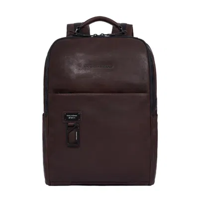 Piquadro Pc And Ipad Holder Backpack In Brown