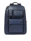 Piquadro Pc Backpack 14 In Blue