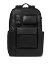 Piquadro Multi-pocket Backpack In Black