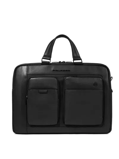 Piquadro Pc Bag Pc 156 And Ipadpro 129 Holder In Black