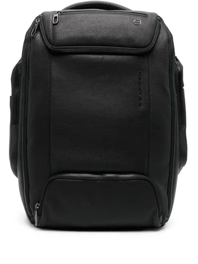 Piquadro Personalizable 15,6" Laptop Backpack In Black
