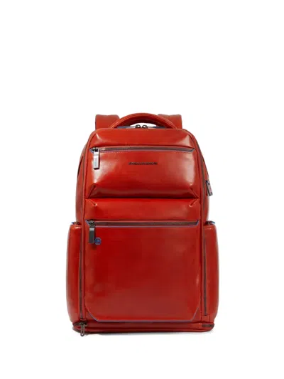 Piquadro Personalizable Laptop Backpack In Red