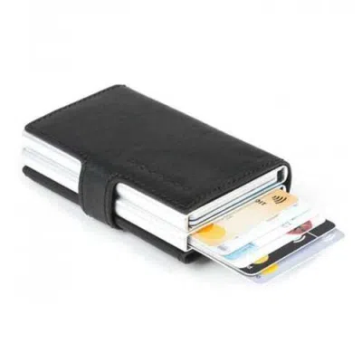 Piquadro , , Leather, Card Holder, Credit Card Case, Black, Unisex Gwlp3