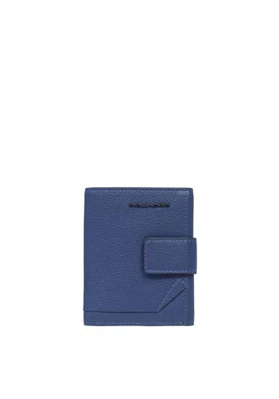 Piquadro Pocket Wallet With Coin Holder Man  Pu5957s135r-blu Blue