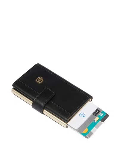 Piquadro Popup Card Holder In Black