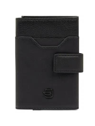 Piquadro Pop-up Card Holder In Black