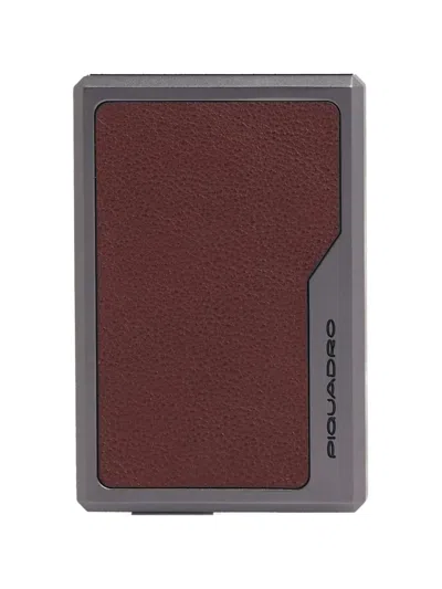 Piquadro Pop-up Card Holder In Brown