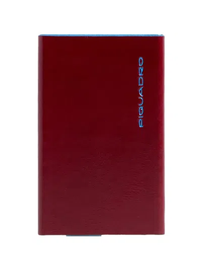Piquadro Pop-up Card Holder In Burgundy