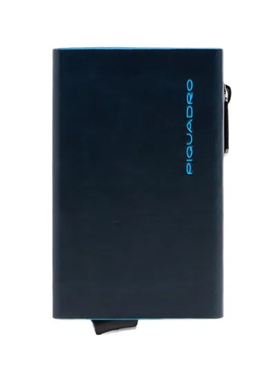 Piquadro Pop-up Wallet With Money Pocket In Blue