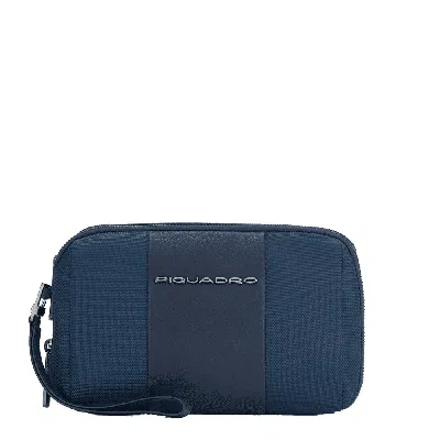 Piquadro Pouch Man  Ac5940br2r-n Black In Blue