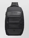 Piquadro Quilted Backpack Adjustable Strap In Gray