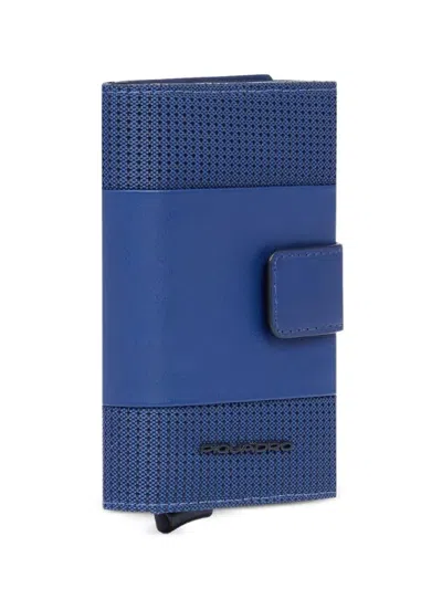 Piquadro Rfid-protection Cardholder In Blue