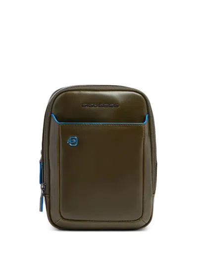 Piquadro Rfid-shielded Ipad® Mini Messenger Bag In Green