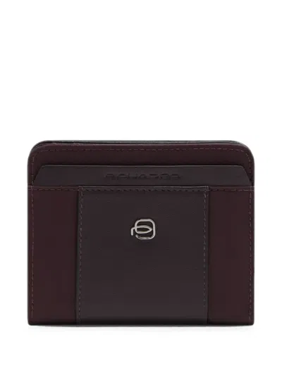 Piquadro Rfid-shielding Bifold Wallet In Burgundy