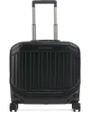 Piquadro Ribbed-shell Wheeled Holdall In Black