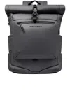 Piquadro Roll Top Waterproof Backpack 26l In Gray