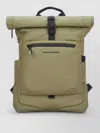 Piquadro Roll Top Backpack Front And Side Pockets In Green