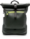 Piquadro Water-resistant Backpack In Green