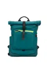 Piquadro Roll-top Backpack In Green