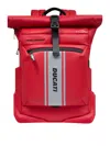 Piquadro Roll-top Backpack In Red
