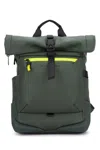Piquadro Shoulder Straps Backpack Handle Zip Pockets In Green