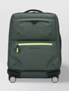 Piquadro Streamlined Green Trolley With Front Zip Pocket In Green