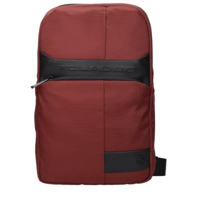 Piquadro Men's Crossbody Bags Fabric Red/brick Red