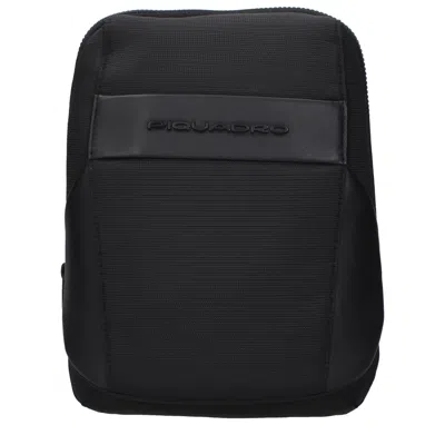 Piquadro Men's Crossbody Bag Fabric Black