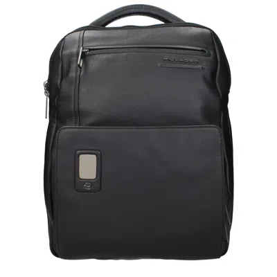 Piquadro Men's Backpacks And Waist Bags Leather Black