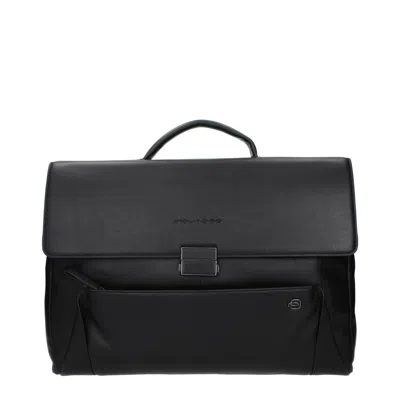 Piquadro Men's Work Bags Leather Black