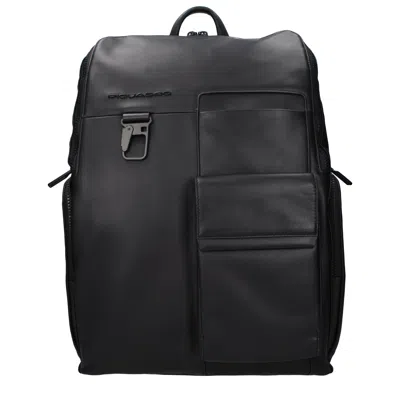 Piquadro Men's Backpacks And Waist Bags Leather Black