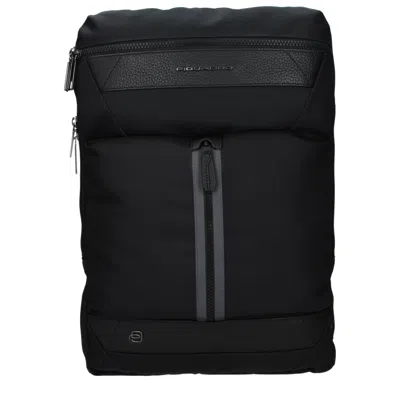 Piquadro Men's Backpacks And Pouches Black Fabric