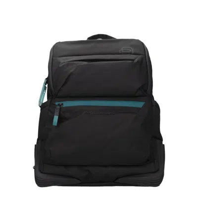 Piquadro Men's Backpacks And Waist Bags Fabric Black/bottle Green